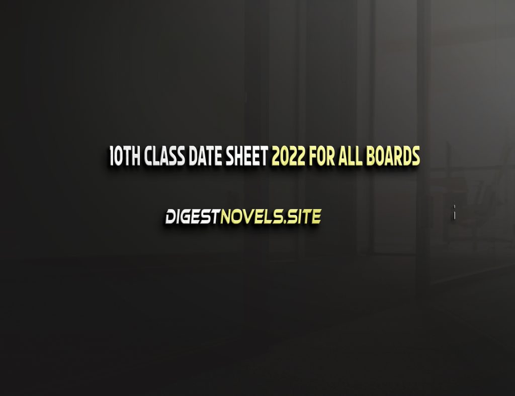 10th Class Date Sheet 2022 All Punjab Boards 2 10th Class Date Sheet 2022 All Punjab Boards